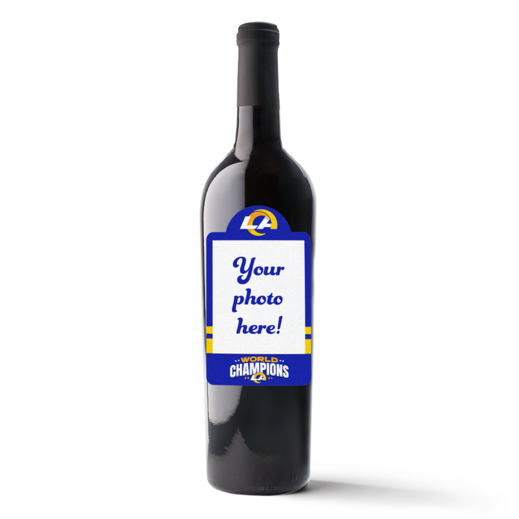 Los Angeles Rams 2021 Champions Custom Label Wine