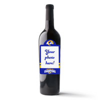 Los Angeles Rams 2021 Champions Custom Label Wine